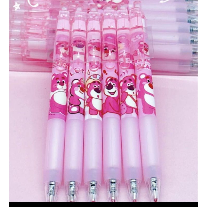 

pen gel mekanik motif lotso isi 12