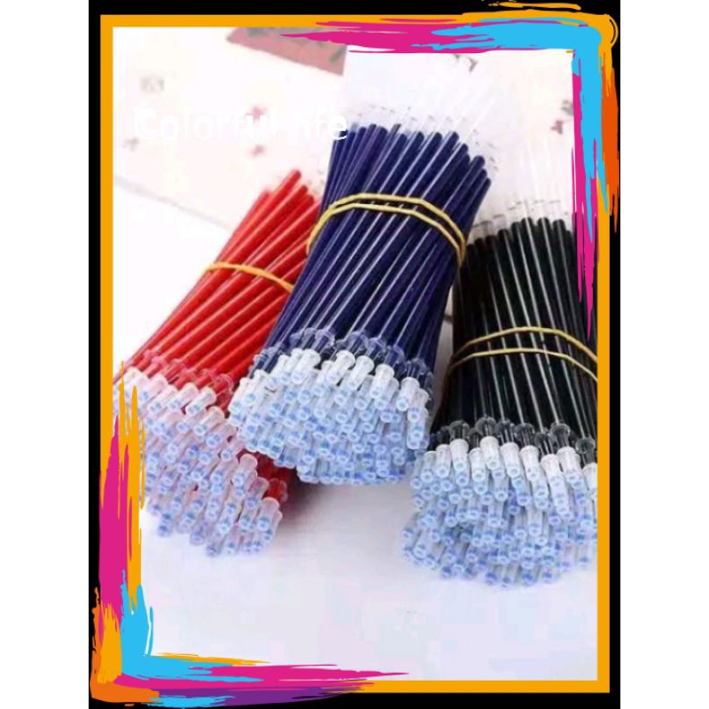 

refill tinta pulpen cair hitam biru merah / Isi ulang pulpen gel / Isian tinta pena cair