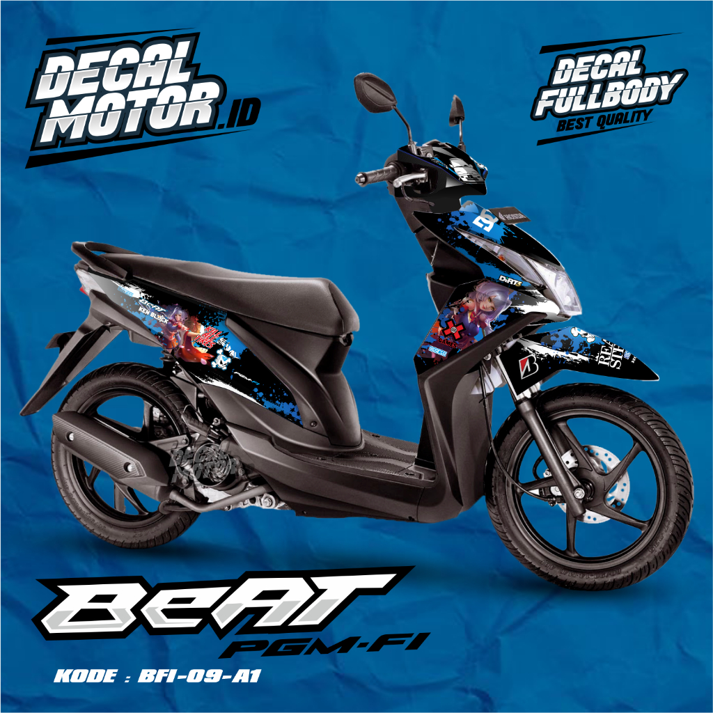 Sticker full body beat Fi lama - DECAL MOTIF ANIME - BFI