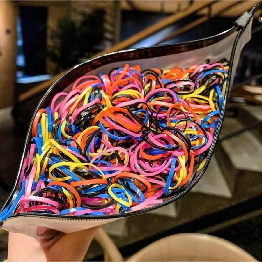 karet ikat rambut anak - karet rambut warna warni - gelang karet