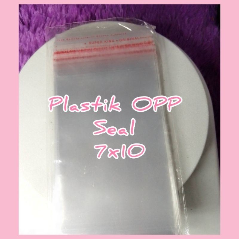 

Plastik OPP seal lem ukuran size 7x10 satuan