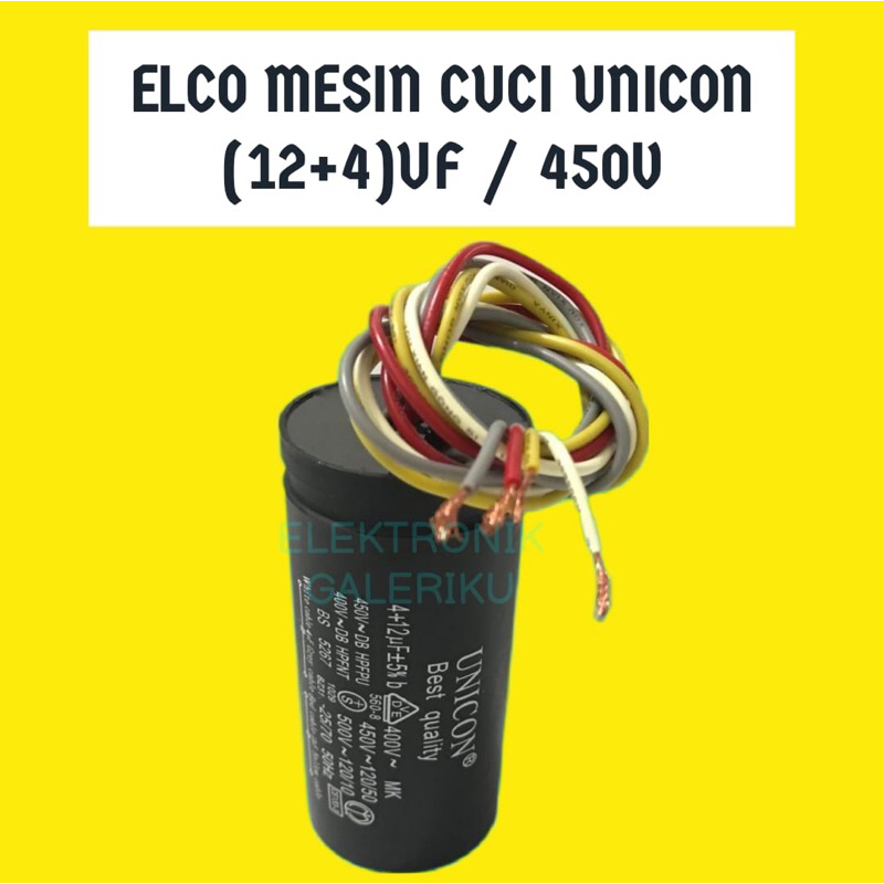 ELCO MESIN CUCI UNICON (12+4)UF / 450V