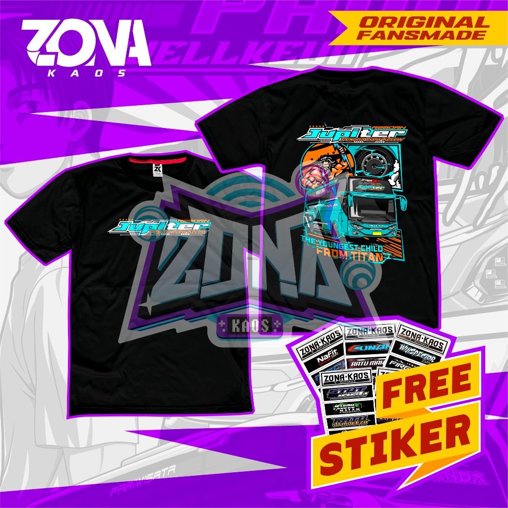 (FREE STIKER) KAOS BUSMANIA JUPITER TUNGGAL JAYA TRANSPORT SPESIAL EDITION - BAJU BUSMANIA ANAK JUPI