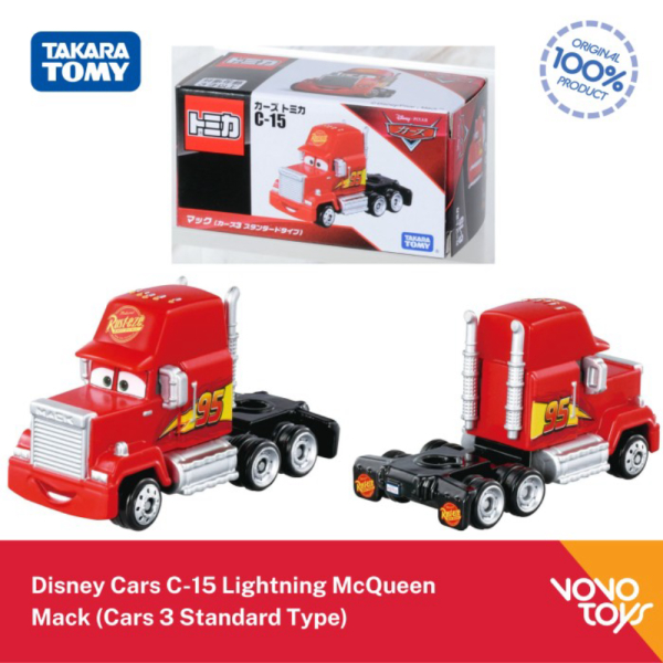 Promo Tomica Disney Cars C-15 Mack Lightning McQueen Cars 3 Takara Tomy Murah