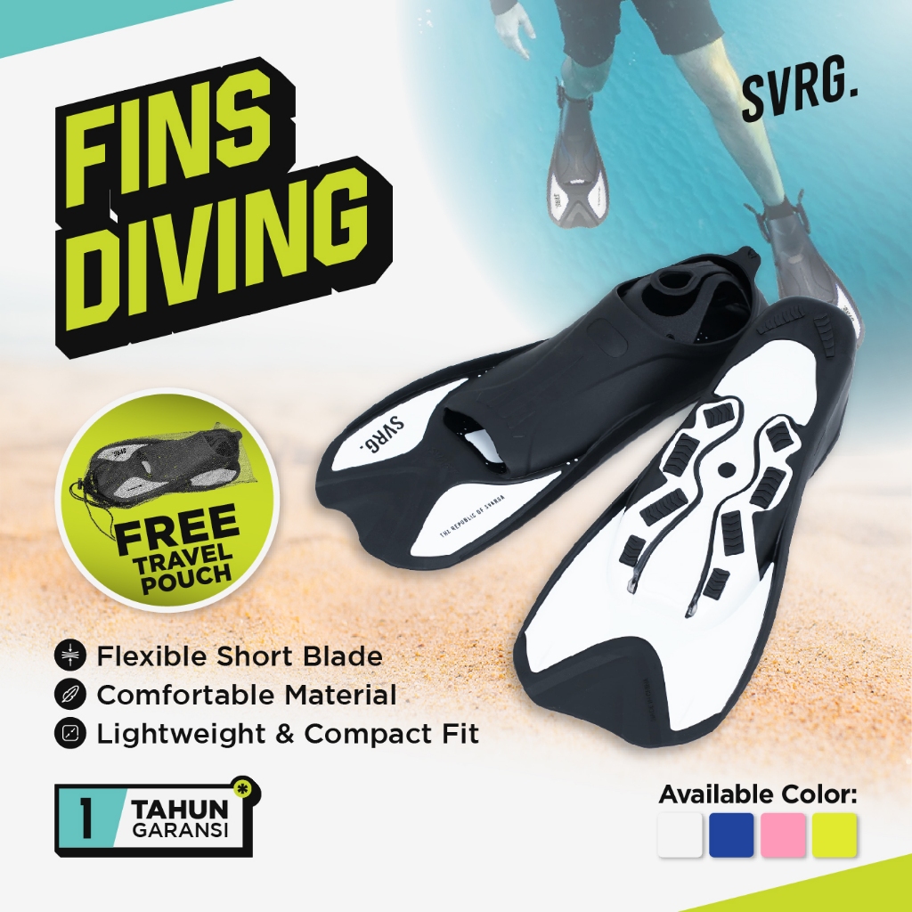 SVRG. Diving Fins - Swimming Fins - Kaki Katak Renang - Scuba - Swim