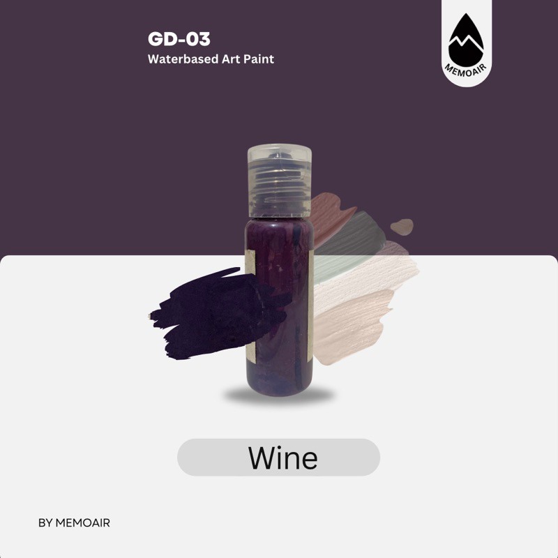 

paket usaha Cat Lukis Waterbased color "Wine" by MemoAir