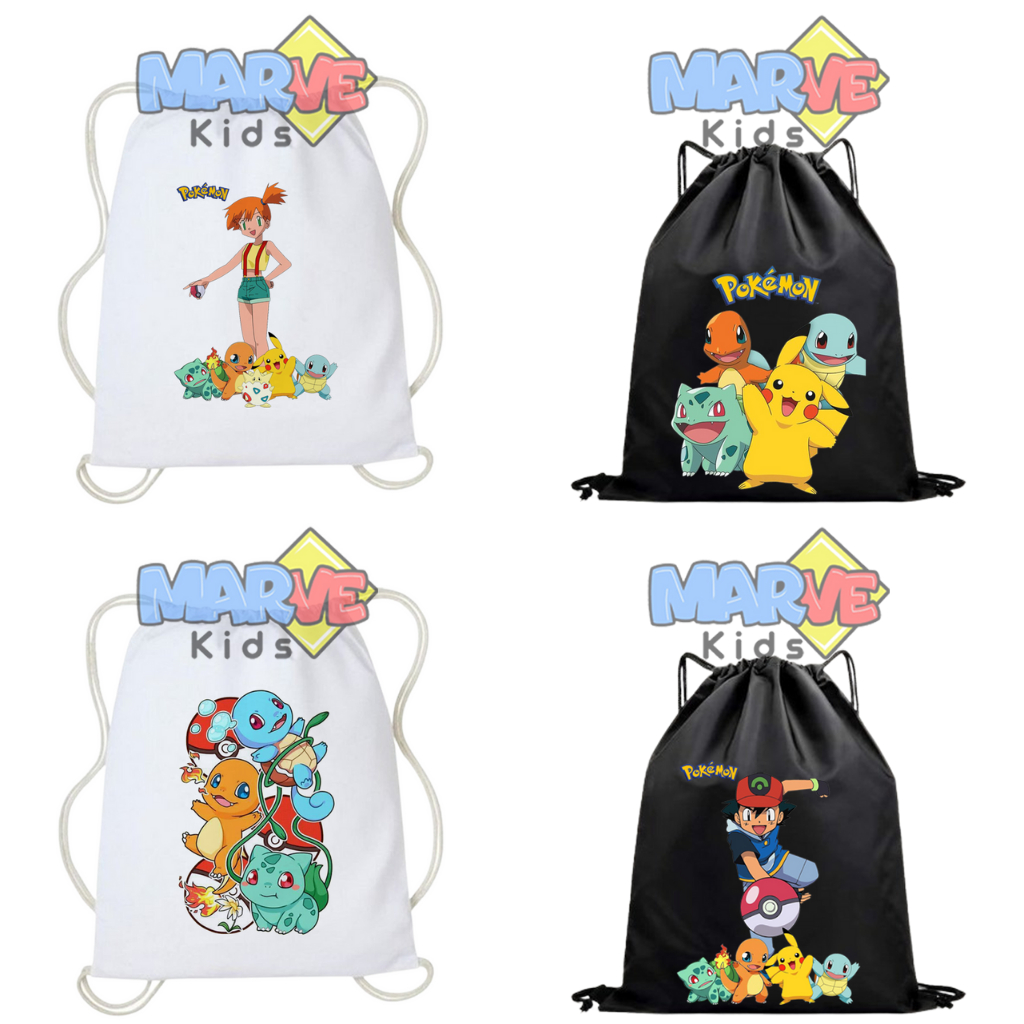 Tas Serut Pokemon Lucu Tas Gendong Anak Ransel Sekolah Goodie Bag Ultah Ulang Tahun Souvenir