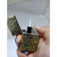 PALING MURAH  KOREK GAS API LAS MODEL ZIPPO MOTIF BATIK- BANGKIT STORE