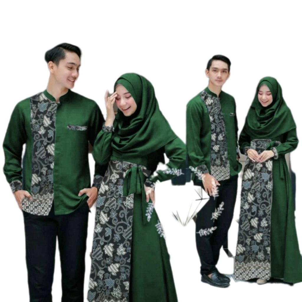 REAL VIDEO MA2407 Couple Batik Gamis Danishah Vol2 SIZE L - XXL 4WARNA / HM / Pakaian Muslim Pasanga