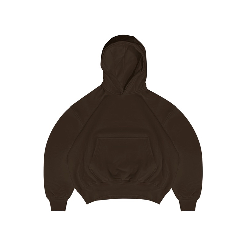 Boxy Hoodie Bestbehavior - Brown Basic
