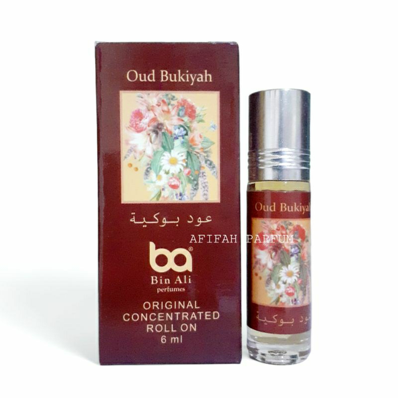 Parfum Bin Ali Oud Bukiyah 6ml Roll On - Minyak Wangi Non Alkohol