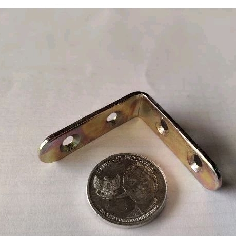 SIKU RAK 1- 3/4 x 1-3/4  | SIKU RAK BESI CHROME | LUBANG 4