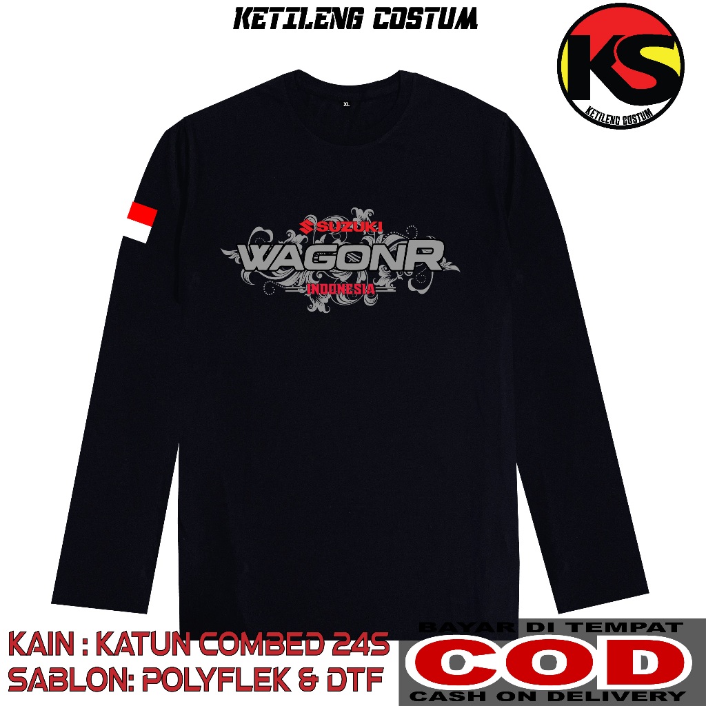 KAOS SUZUKI WAGON R BAHAN COTTON COMBED 24S TEBAL BISA COD KAOS DISTRO KAOS KEREN