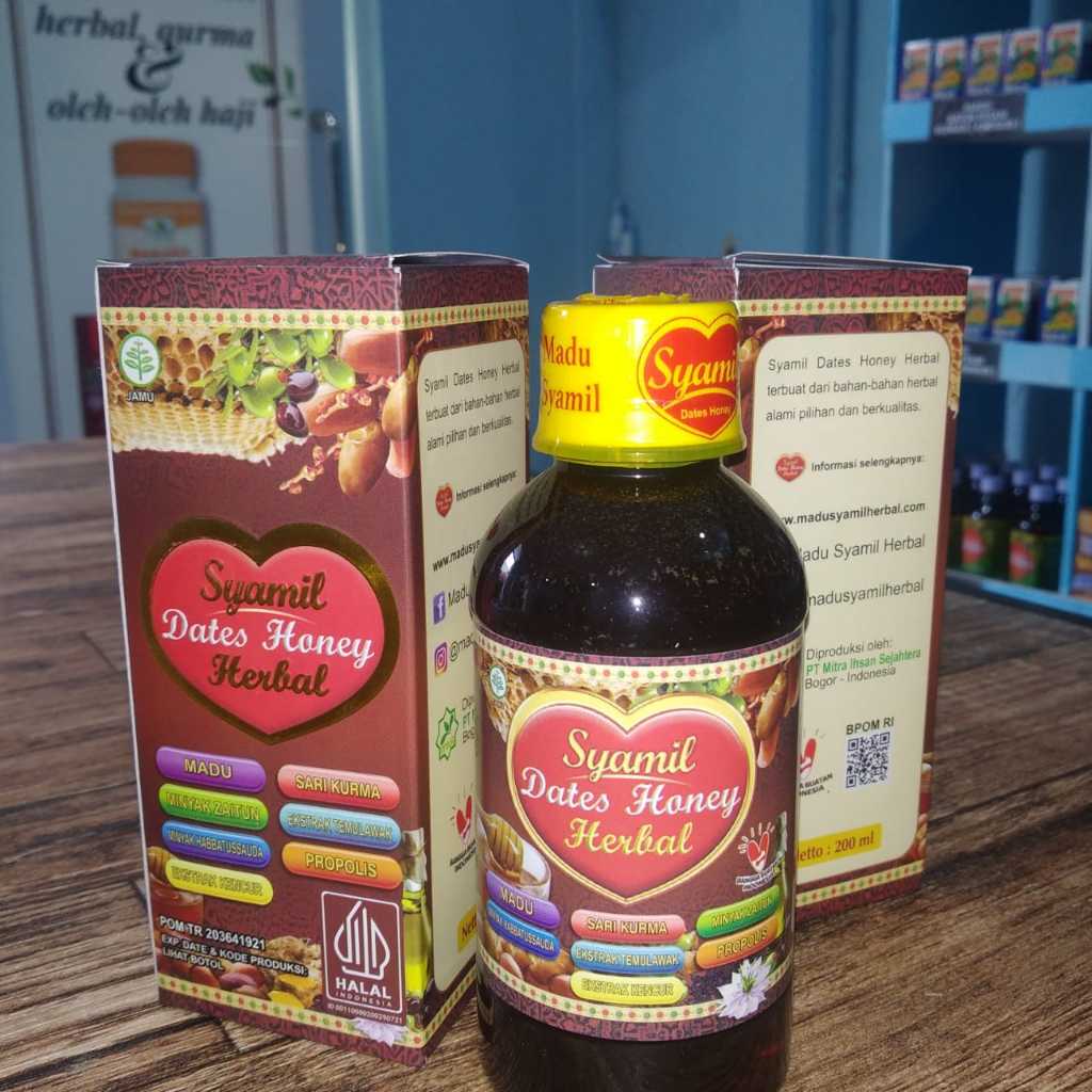 

Syamil Dates Honey Herbal Family madu 200g
