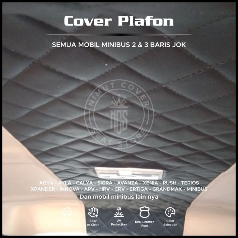 (BONUS BUNGKUS TIANG)BUNGKUS ATAP PLAFON/KAIN PELAPIS MOBIL APV AVANZA XENIA CALYA SIGRA DAN MOBIL M