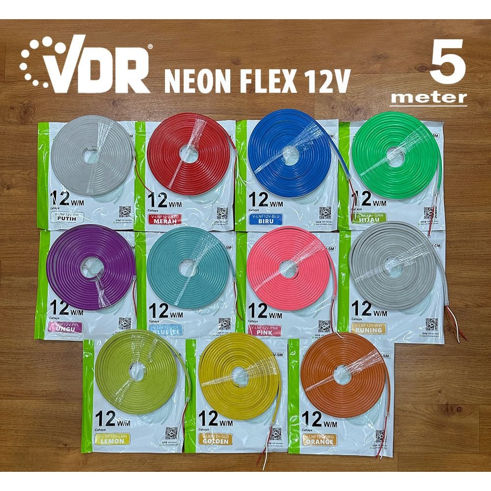 Lampu Neon Flex DC 12v 5meter