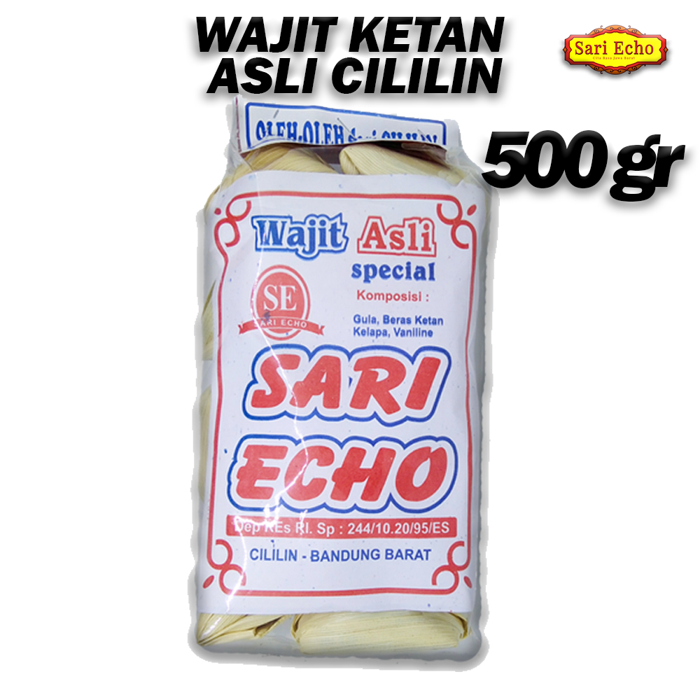 Wajit Cililin 500 gram Sari Echo Oleh Oleh Bandung Dodol Ketan dan Kelapa Asli Legit Rasa