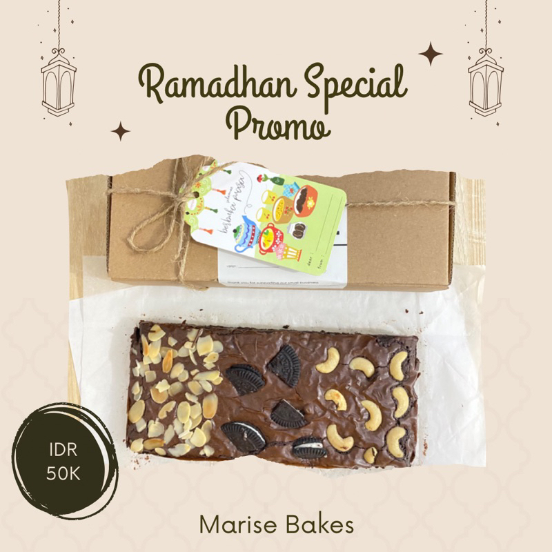 

Regular Topping Brownies spesial edisi Ramadhan. Hampers Ramadhan Takjil buka puasa