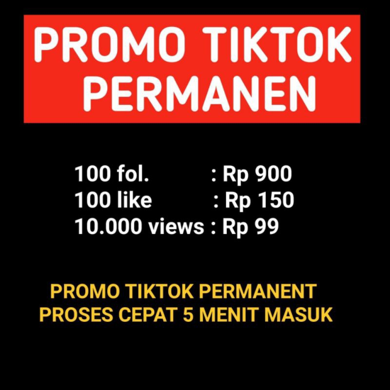 followers tiktok like views permanen