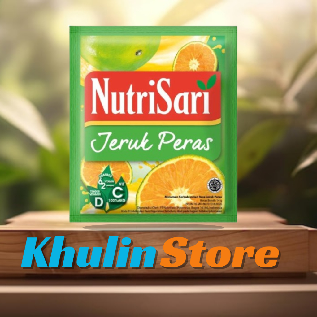 

Nutrisari Rasa Jeruk Peras Sachet 14gr 1 Renceng Isi 10Pcs-Minuman Buah Vitamin C Dan D/Minuman Sachet/Minuman Berenergi/Minuman Serbuk/Minuman Nutrisari/Nutrisari Renceng/Nutrisari Jeruk Peras/Minuman Segar/Minuman Sachet Renceng Grosir