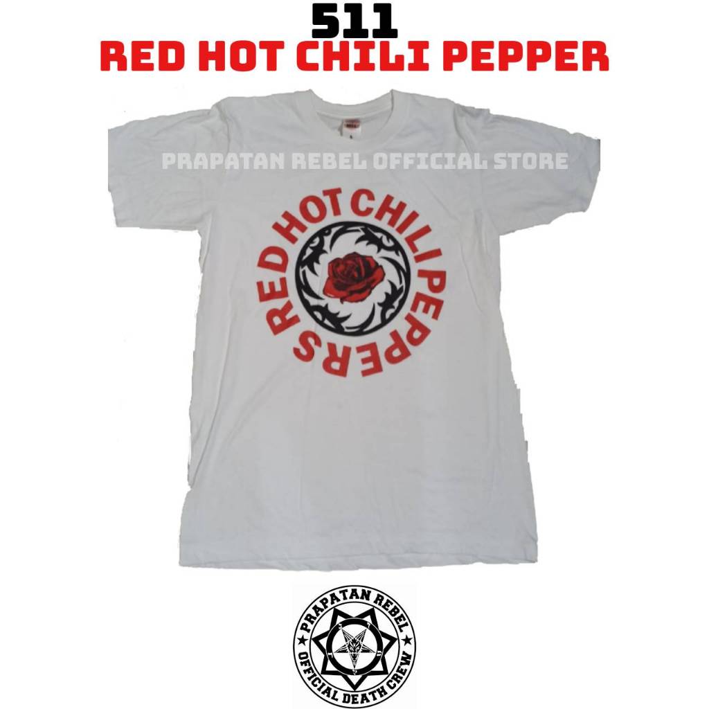Kaos Pendek RED HOT CHILI PEPPERS / RHCP Kaos Musik Builtup Original PRAPATAN REBEL (511)