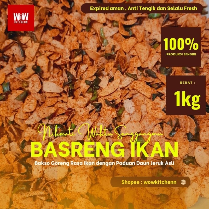 

BASRENG IKAN 1 kg /Bakso Goreng/Basreng Pedas/Snacktime by wowkitchenn