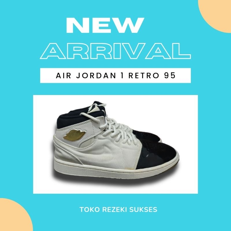 Sepatu Sneaker Basket Nike Air Jordan 1 Retro '95 - 100% Original