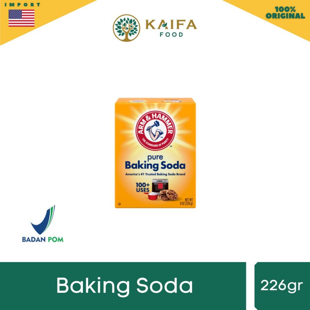 

Arm & Hammer Baking Soda Multifungsi Food Grade 227 gr