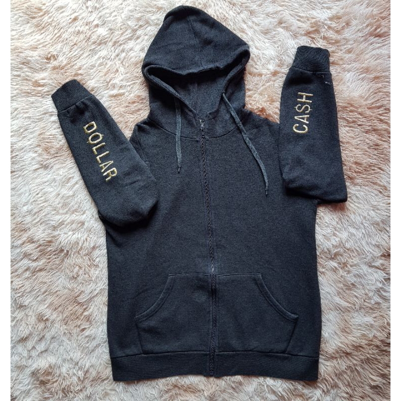 Hoodie Second CASH DOLLAR Bordir Unique Ultimate + ion
