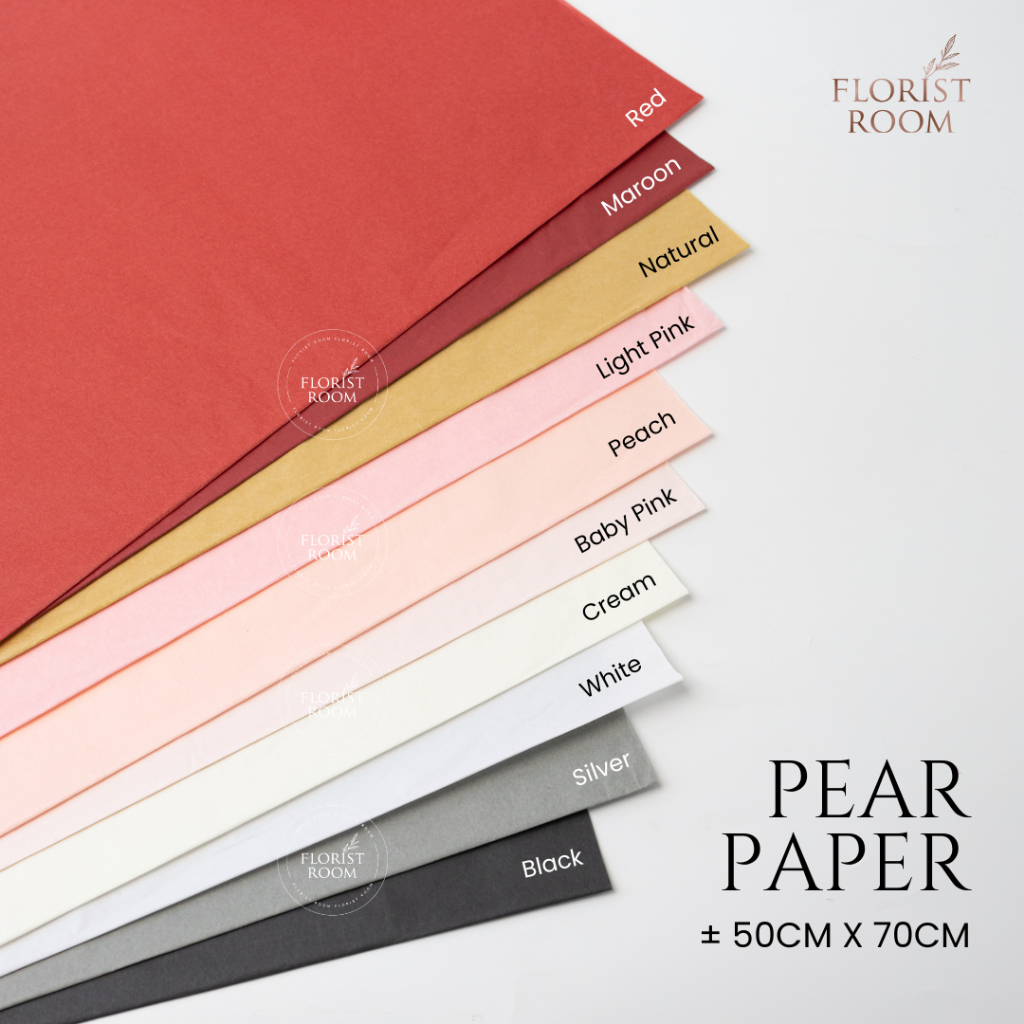 

40 Lembar Pear Paper - Kertas Bungkus Bunga - Dekorasi