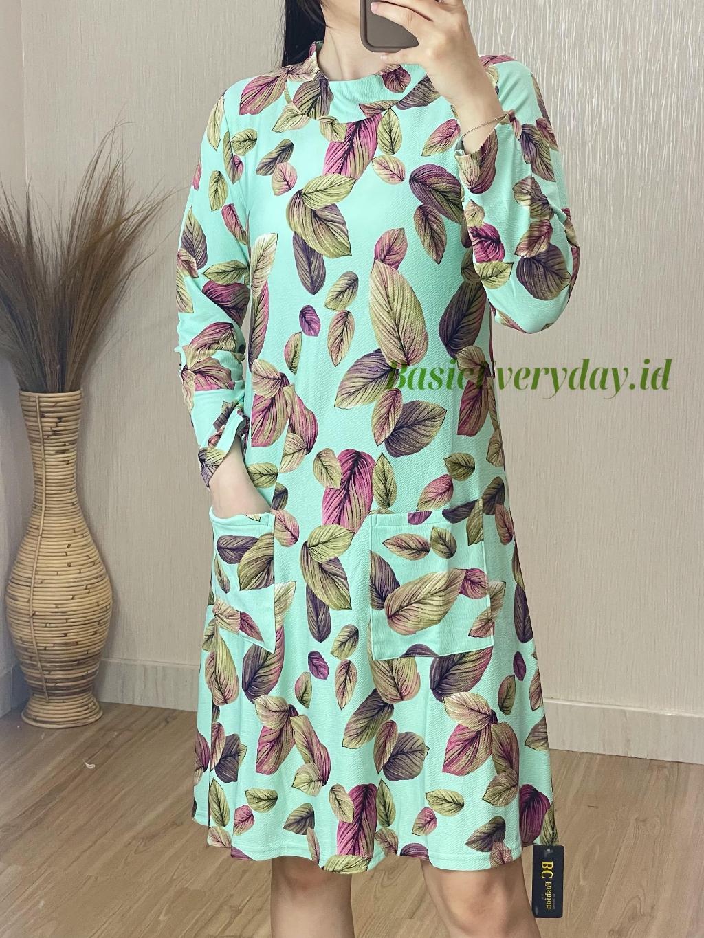 Tunik Motif Bunga Jumbo Wanita BasicEveryday