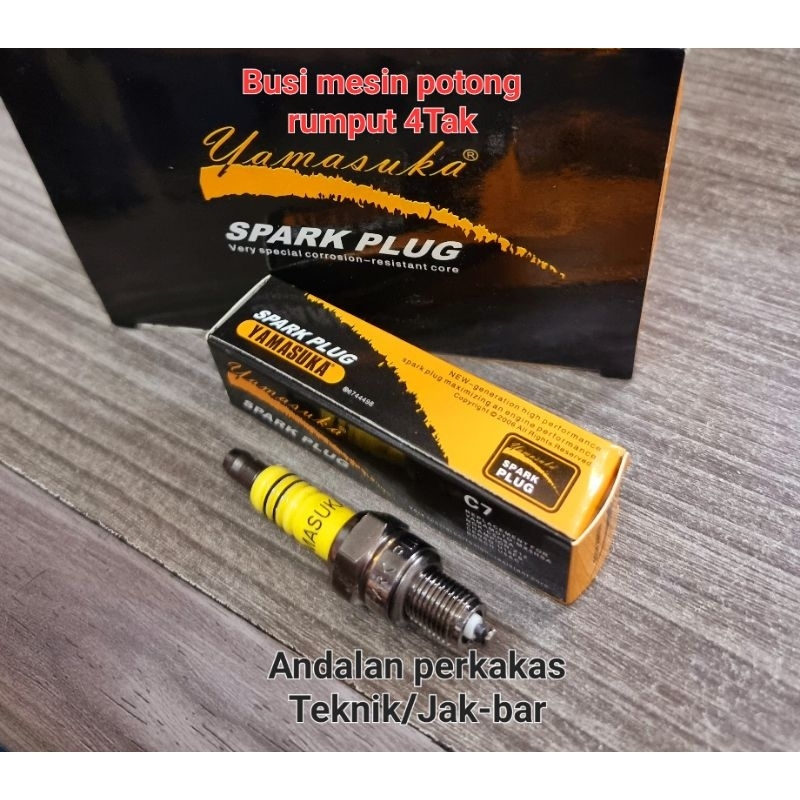 Busi mesin potong rumput 4tak