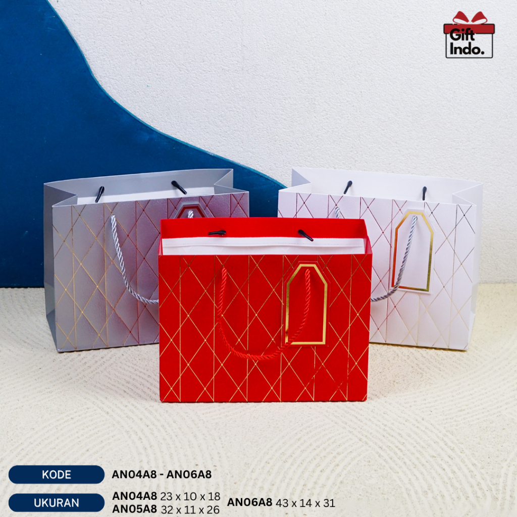 

Tas Paperbag / Paper Bag / Paperbag Tas hampers souvenir / Paperbag / Paper Bag Tebal / Tas Kado / Tas Souvenir / Paperbag Hadiah Ultah / Paperbag Besar / Tas Hampers / Paperbag Hotprint Emboss / Paper bag Landscape | AN04A8 - AN06A8