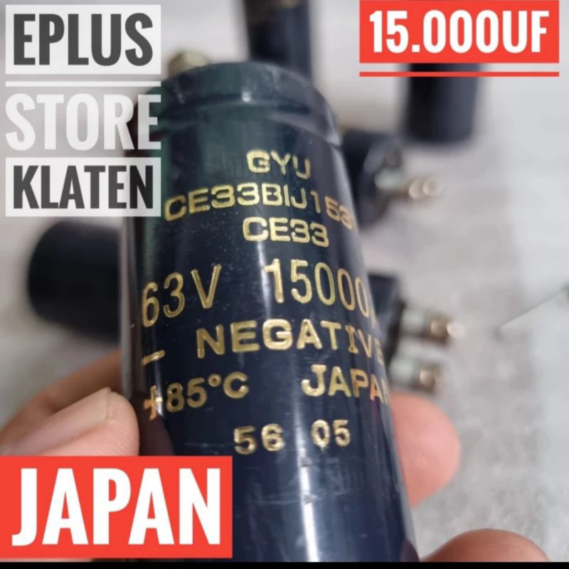 ELKO 15.000UF 63V JAPAN ORIGINAL KAPASITOR ELCO 15000UF 15000U C110