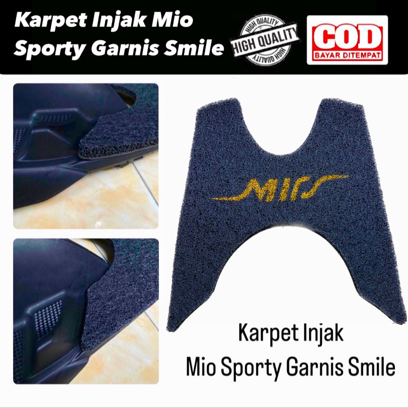 Karpet Mie/Bihun Mio Sporty Garnis smile Karpet injakan injak dasbord motor mio karpet alas injak mi