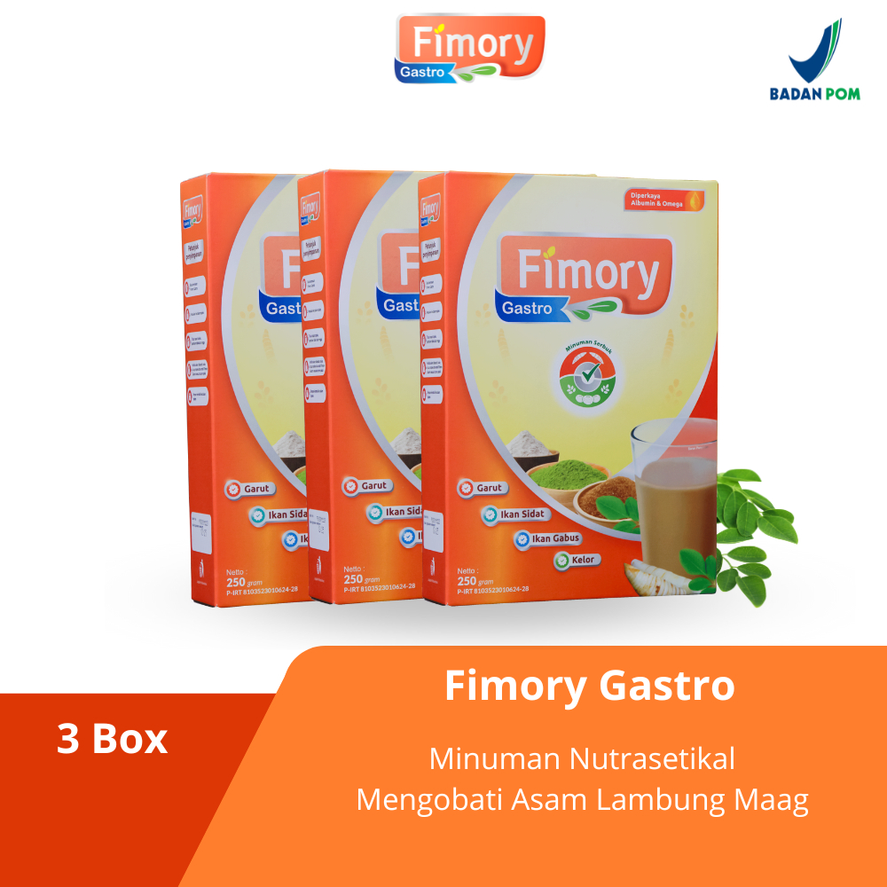 

Paket 3 Box Fimory Gastro - Minuman Nutrasetikal Ampuh Atasi Asam Lambung dan Maag