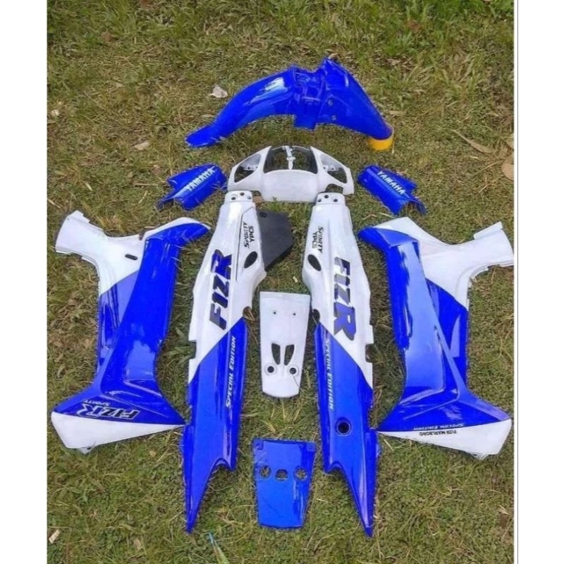 Cover Body Fullset Yamaha FizR F1zR Fizr Special Edition Biru Putih Marlboro Cover Body Halus Set Fi