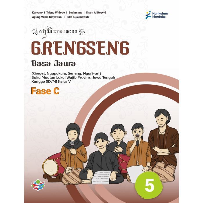 Buku Grengseng Bahasa Jawa untuk Siswa SD / MI Kelas 5 Kurikulum Merdeka