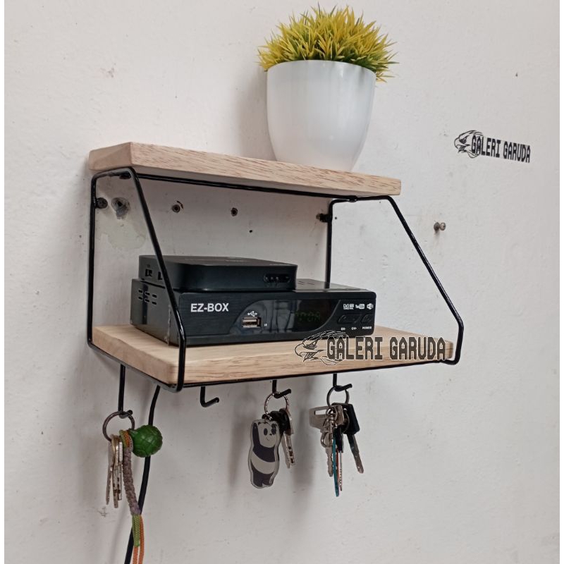Rak Susun STB Plus Gantungan Kunci ,Rak STB Gantungan Kunci ,Rak Set Top Box ,Rak Ambalan Susun serb