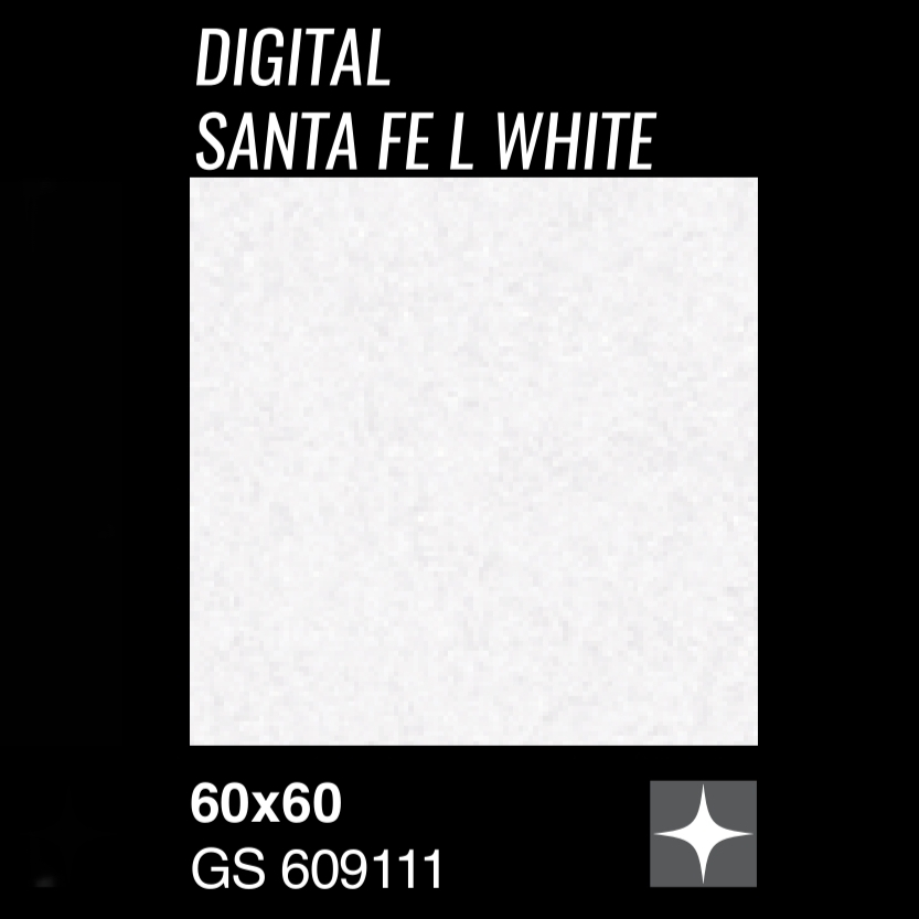 GRANIT GARUDA UNTUK LANTAI DAN DINDING GRADE A UKURAN 60X60 digital santa fe l white