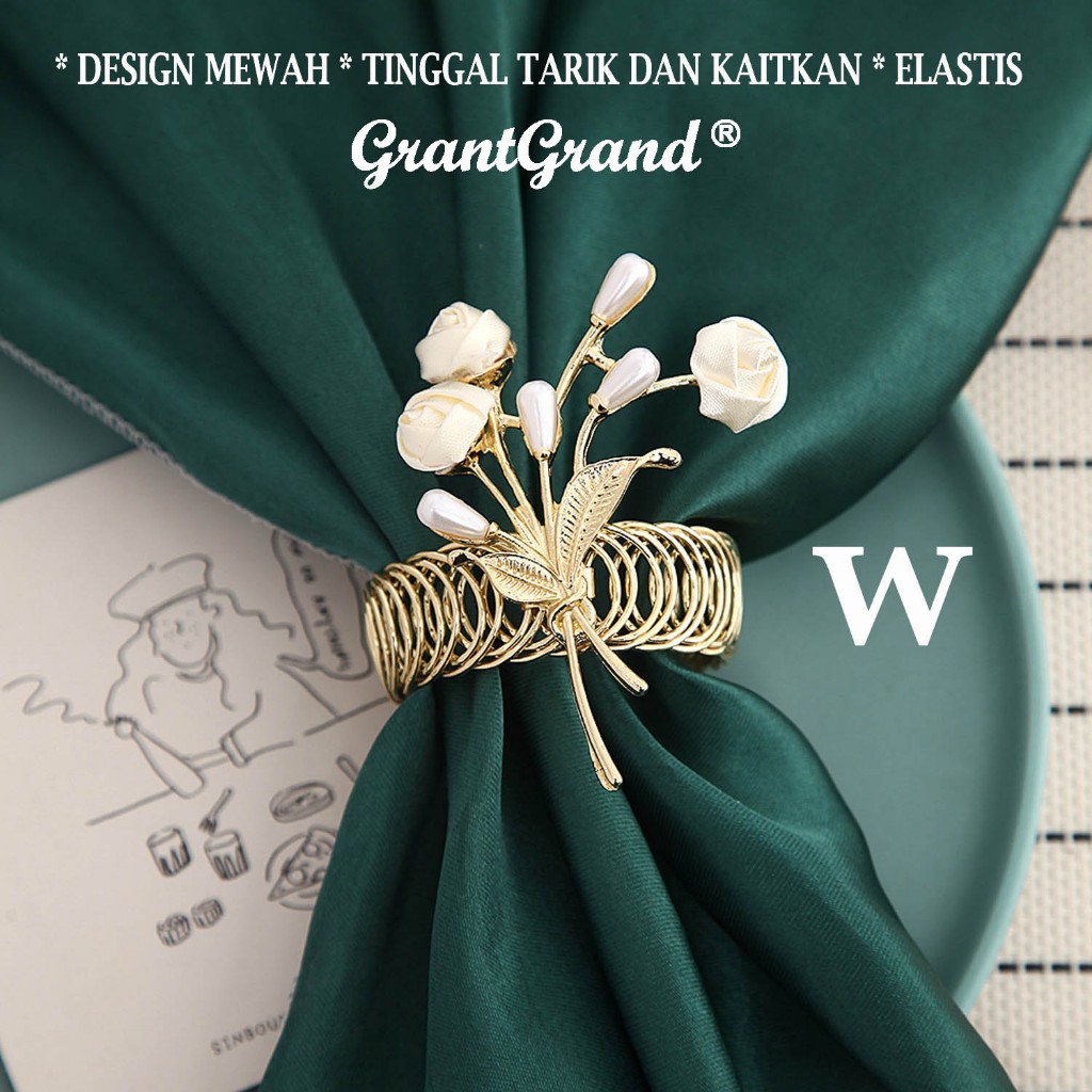 Luxury Hook Pengait Jepit Horden Gorden Emas Gold Silver Mewah Sultan Stainless Hiasan Rumah Kamar  