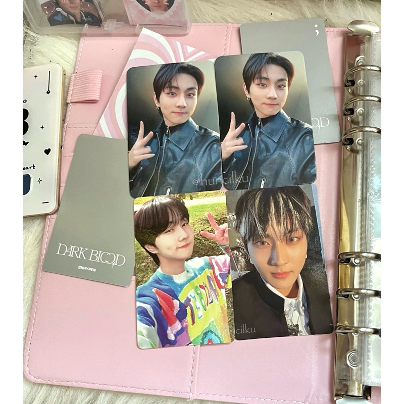 PHOTOCARD JUNGWON ENHYPEN SEASON GREETING 2022 SG22 DEAR MY MUSE POB DARK BLOOD ALBUM ENGENE VERSI D