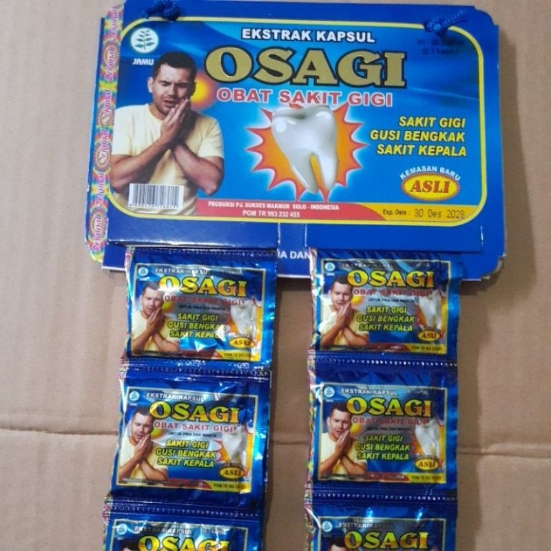EXTRAK KAPSUL OSAGI OBAT SAKIT GIGI KEPALA GUSI BENGKAK