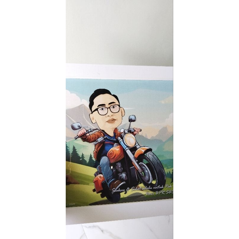 KADO WISUDA/ JASA VEKTOR/ KARIKATUR (1 WAJAH, SOFTFILE AJA)