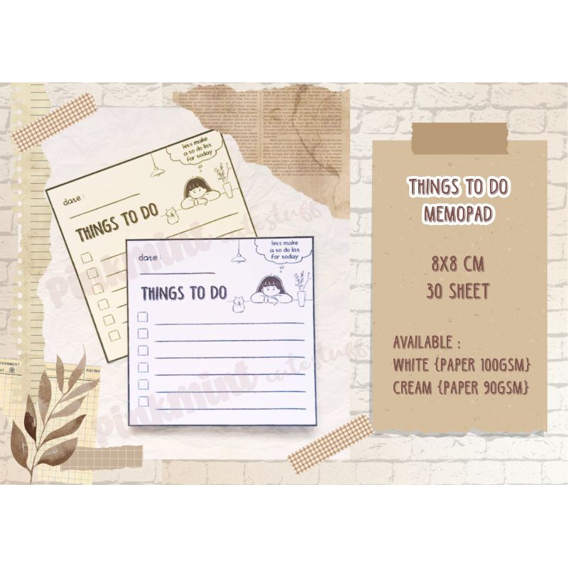 

Things To Do Memopad