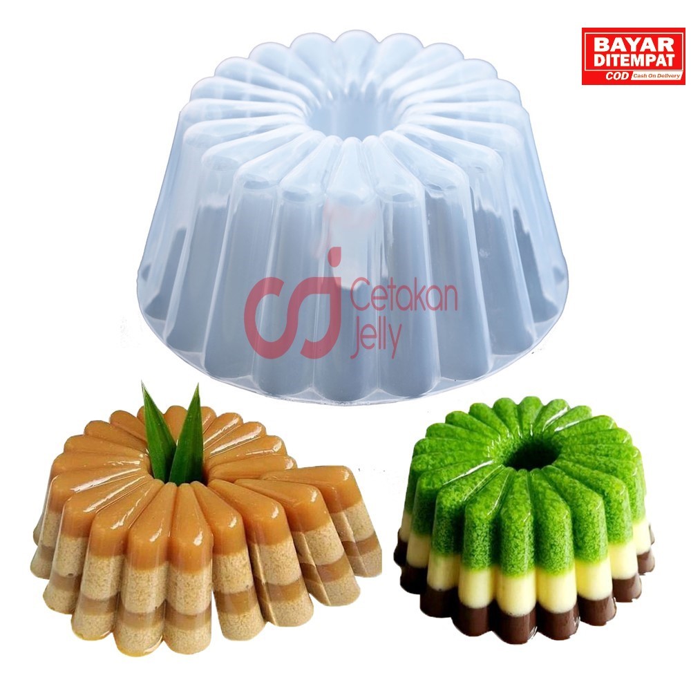 CJ Cetakan Loyang Plastik Puding Jelly Agar Agar Hebras 15 Cm