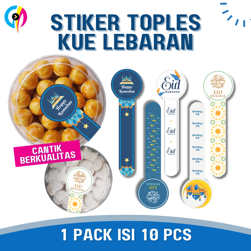 

[SPESIAL IDUL FITRI] Stiker Toples Lebaran - STIKER NASTAR - HAMPERS KUE LEBARAN