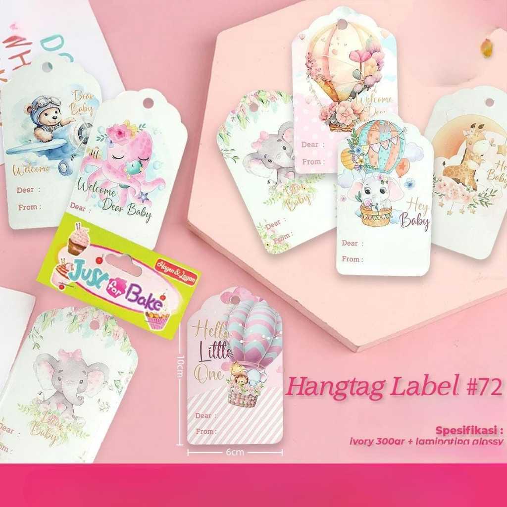 

Hangtag Label 72| Dekor Dus Kue| Gantungan Box Kue ( 1 Bal 500 Pcs )