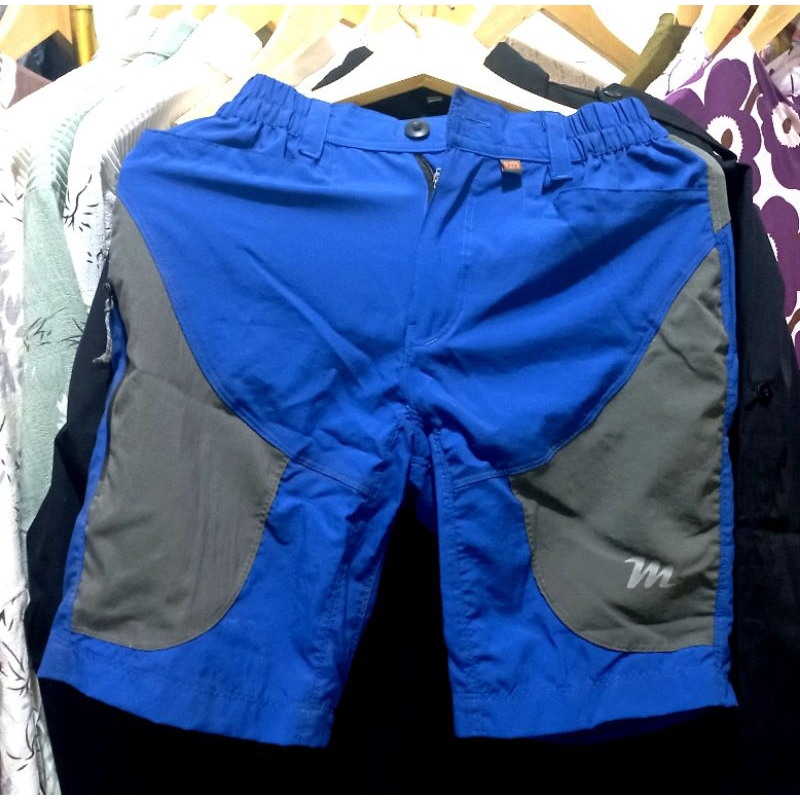 1 celana pendek outdoor mountaineer biru