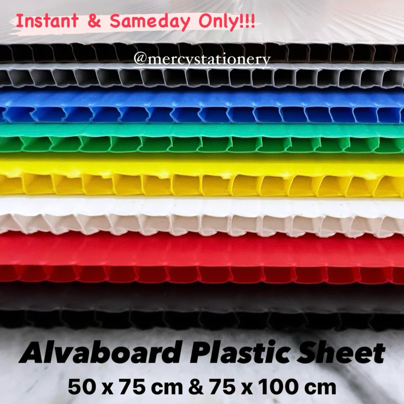 

Alvaboard Plastic 100x75cm Sheet 3 MM PP Impraboard Papan Plastik Mading Infraboard